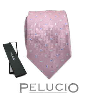 Roze paisley stropdas van Pelucio