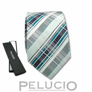 Mintgroene ruit stropdas van Pelucio
