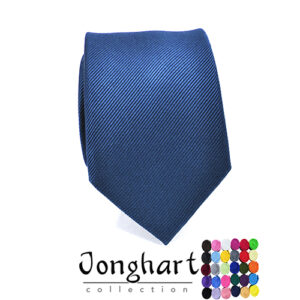 Donkerblauwe effen stropdas