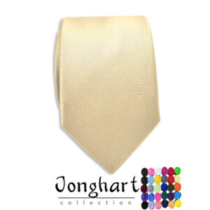 Effen champagne kleurige stropdas