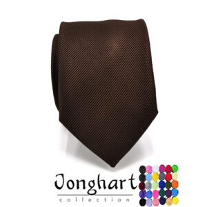 Effen donkerbruine stropdas