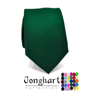 Donker groene effen stropdas