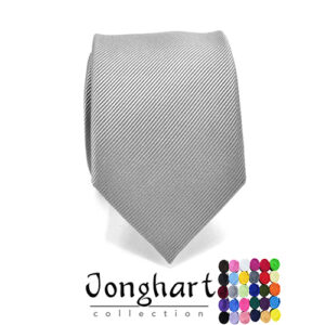 Zilver effen stropdas