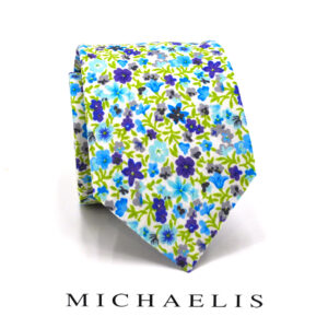 Lila bloemen stropdas