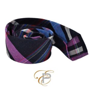 Blauw wollen stropdas van Pelucio eccellenza