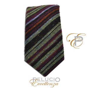 Groene wollen stropdas van Pelucio eccellenza