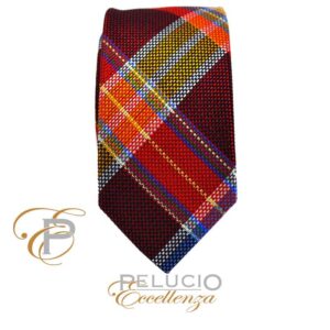 Rode fantasie ruit stropdas van Pelucio Eccellenza