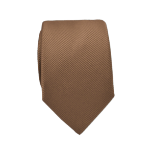 Hazelnoot effen stropdas