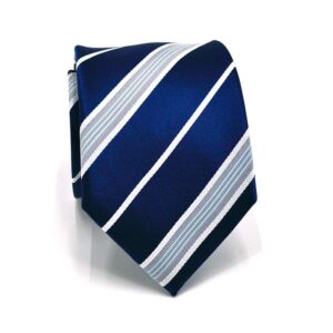 Navy streep stropdas