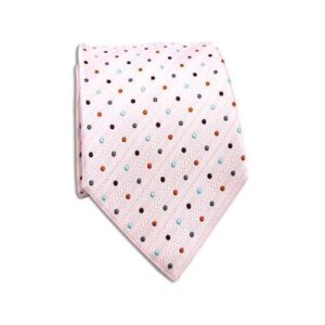 Roze witte stippen stropdas